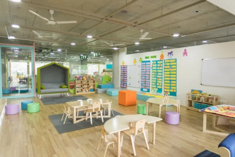 Childcare nursery room interior